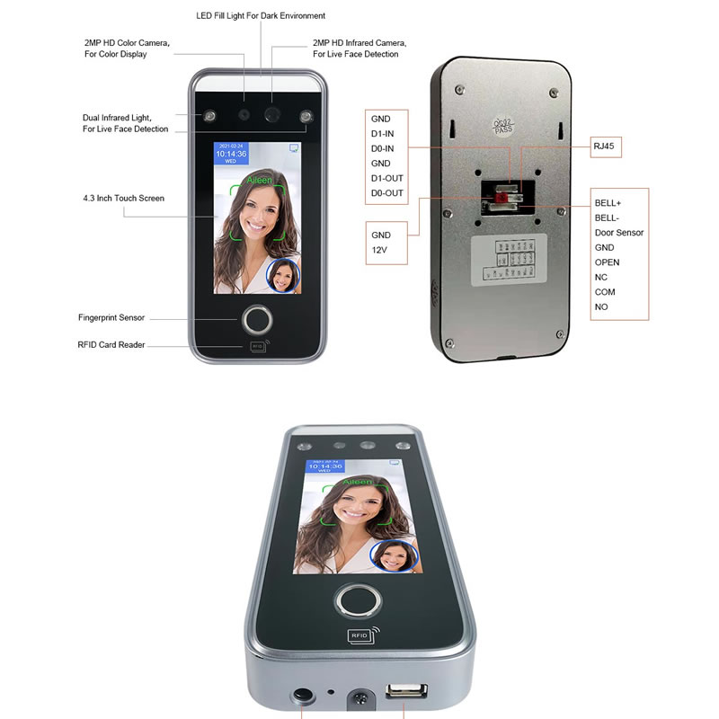 AI06F Dynamic Biometric Facial and Fingerprint Recognition System For Access Control